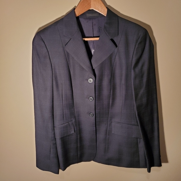 R.J. Classics Prestige Navy Show Coat Size 4S - Picture 2 of 8